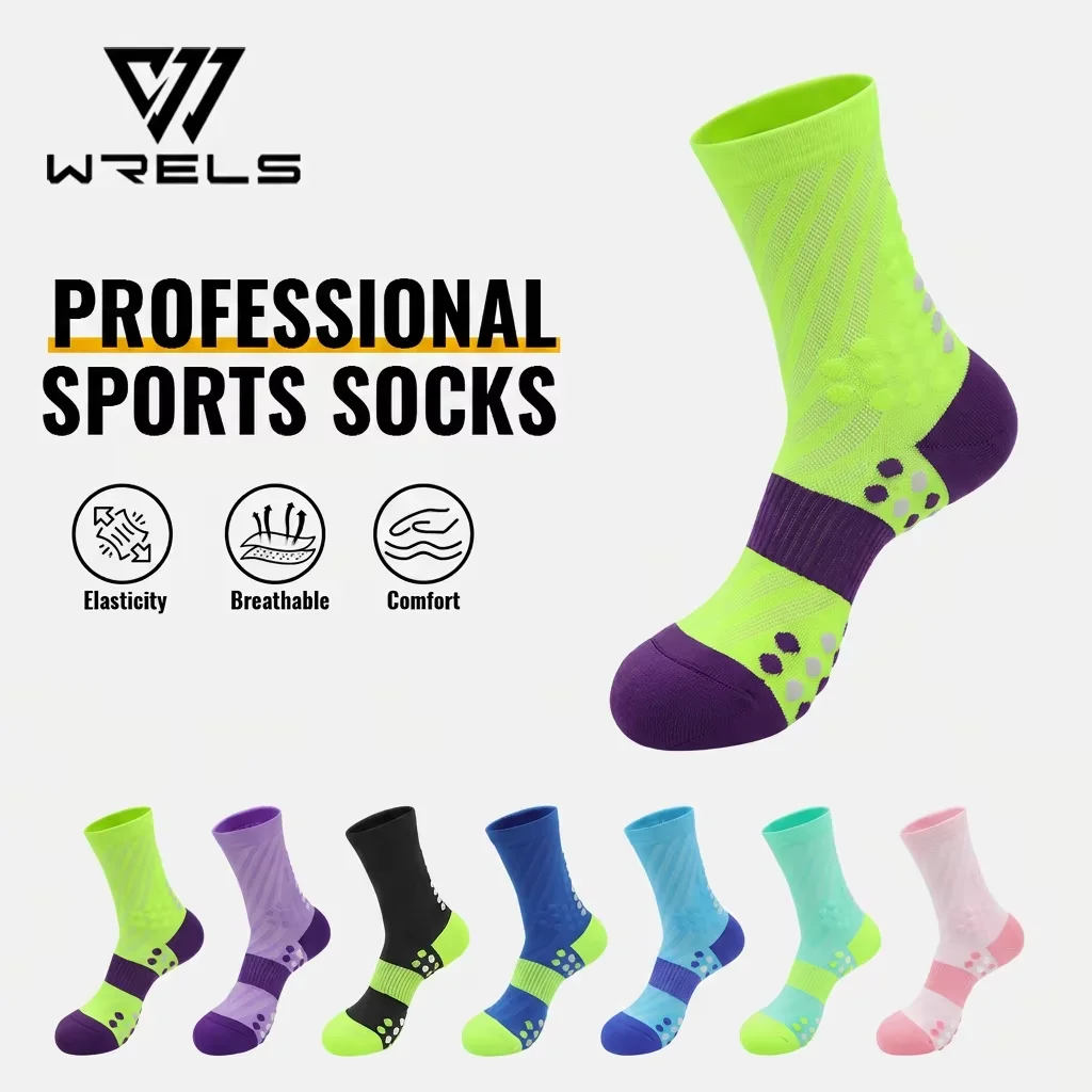 WRELS 1/2/3 Pairs Marathon Socks Sports Breathable Moisture-Wicking Cycling Socks Anti-Blister Compressed Running Hiking Socks
WRELS 1/2/3 Pairs Marathon Socks Sports Breathable Moisture-Wicking Cycling Socks Anti-Blister Compressed Running Hiking Socks