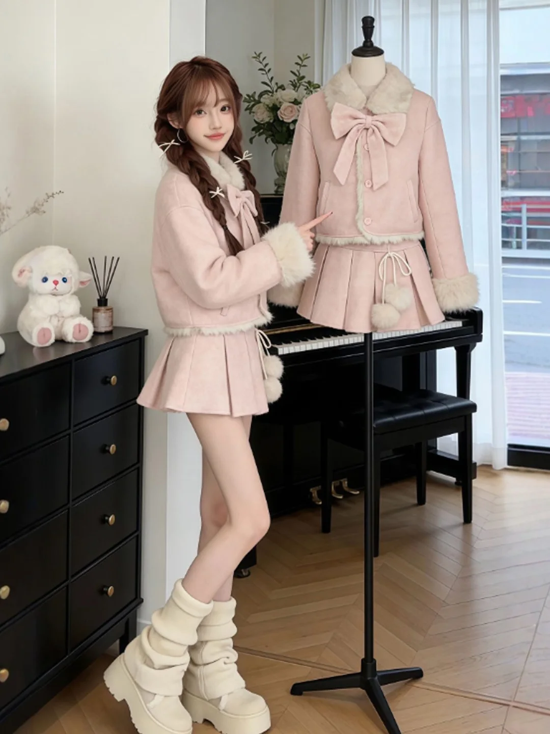 Весенний женский комплект 2026: джемпер и юбка из хлопка с высоким воротником на пуговицах – комфортный, дышащий, из двух предметов
Весенний женский комплект 2026: джемпер и юбка из хлопка с высоким воротником на пуговицах – комфортный, дышащий, из двух предметов