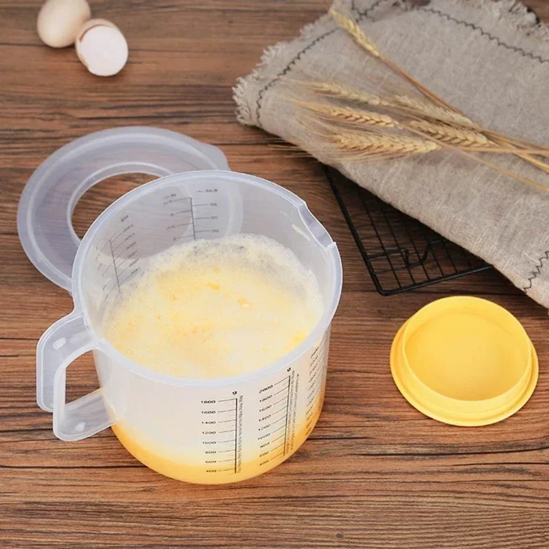 2.5L Large Capacity Baking Measuring Cup Scale Mixing Bowl with Lid Transparent Plastic for Home Kitchen
2.5L Large Capacity Baking Measuring Cup Scale Mixing Bowl with Lid Transparent Plastic for Home Kitchen