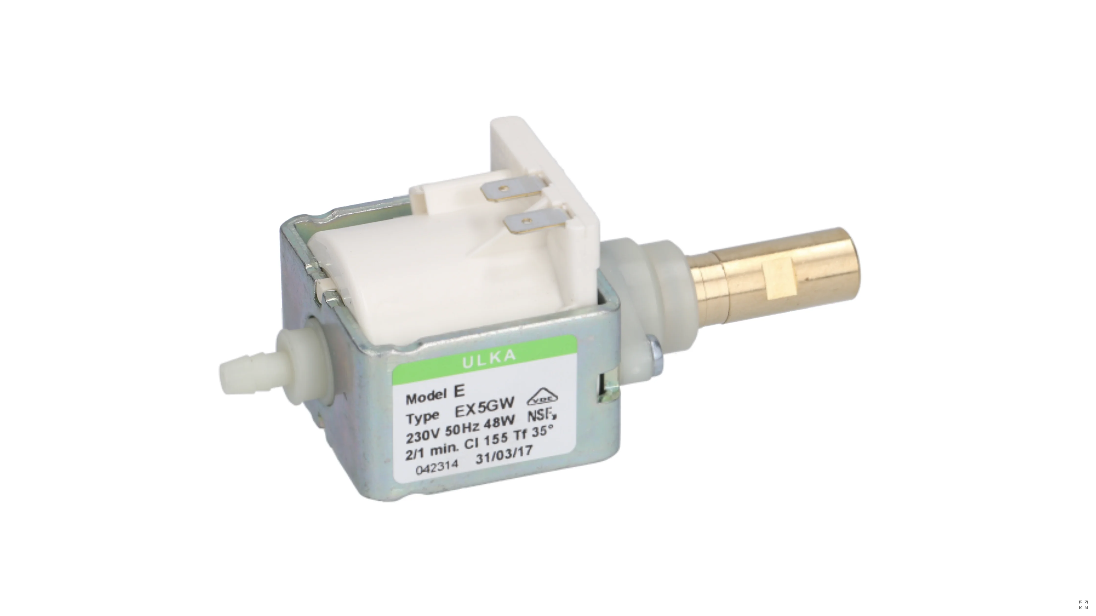 ULKA EX5GW Coffee Machine VIBRATING PUMP 48W 230V 50Hz Coffee Machine Water Pump
ULKA EX5GW Coffee Machine VIBRATING PUMP 48W 230V 50Hz Coffee Machine Water Pump