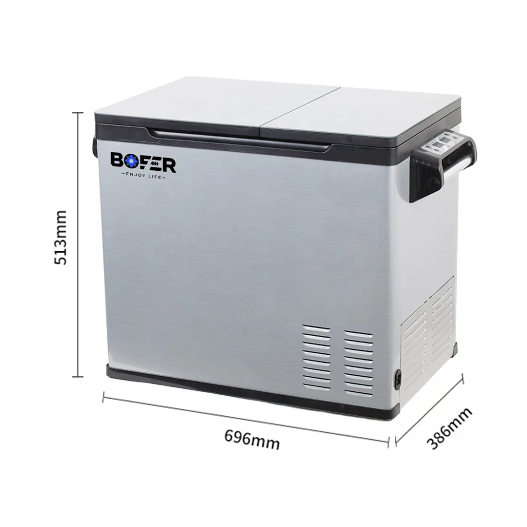 50L 53qt Dual Zone Portable Car Refrigerator 12V 24V Fast Cooling Mini Fridge With Electric Compressor Cooler
50L 53qt Dual Zone Portable Car Refrigerator 12V 24V Fast Cooling Mini Fridge With Electric Compressor Cooler