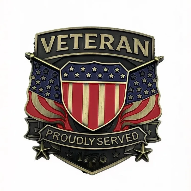 U.S. Military Veteran Badge Car Sticker 3D American 1776 Commemorative Medal Metal Sticker for Car Truck SUV Etc...
U.S. Military Veteran Badge Car Sticker 3D American 1776 Commemorative Medal Metal Sticker for Car Truck SUV Etc...