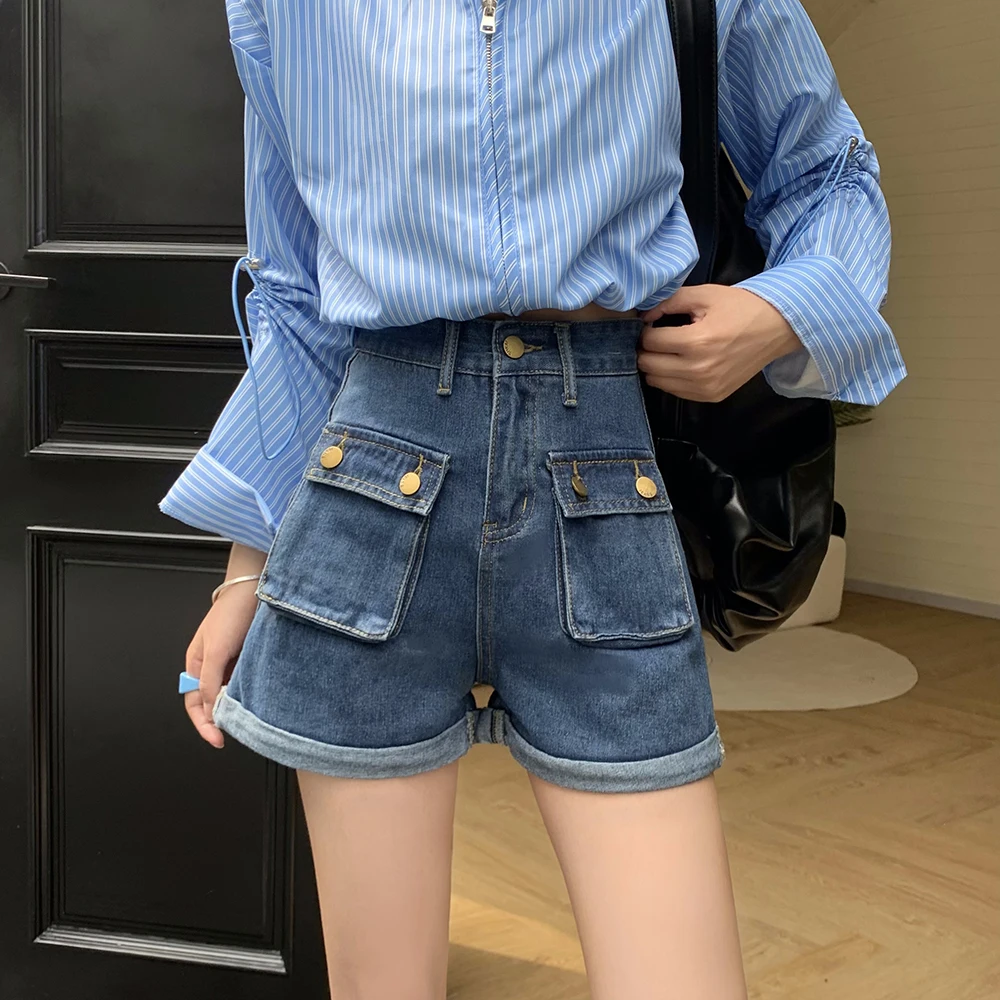 New trendy women's jeans, summer Korean version slim fit patch, trendy brand versatile shorts, trendy pants for women
New trendy women's jeans, summer Korean version slim fit patch, trendy brand versatile shorts, trendy pants for women