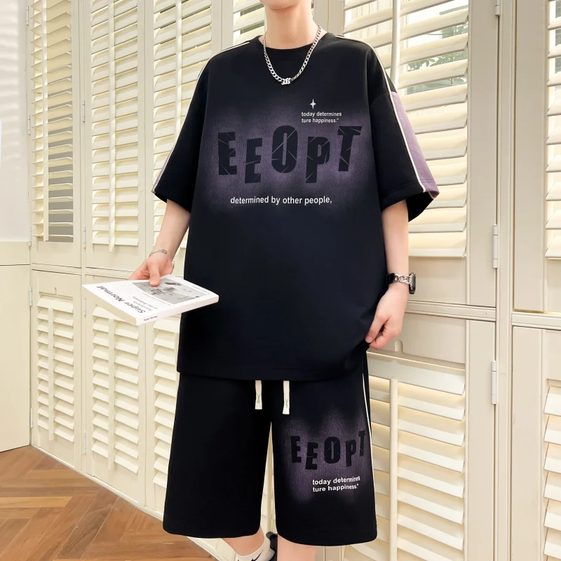 Men's Casual 2-Piece Sportswear Set Streetwear Fashion Tracksuit T-Shirts and Shorts Beachwear Summer Sweatshirt T-Shirts Set
Men's Casual 2-Piece Sportswear Set Streetwear Fashion Tracksuit T-Shirts and Shorts Beachwear Summer Sweatshirt T-Shirts Set