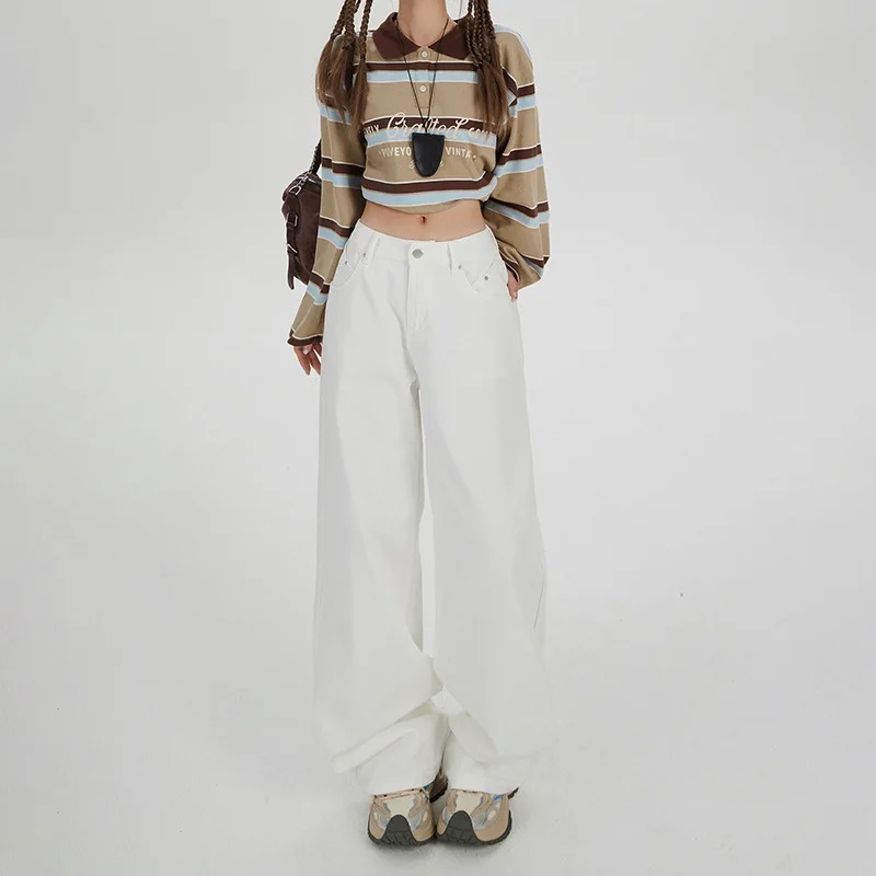 American Retro High Waist Loose Wide Leg Pants Versatile Autumn and Winter Drooping Straight Jeans for Women
American Retro High Waist Loose Wide Leg Pants Versatile Autumn and Winter Drooping Straight Jeans for Women