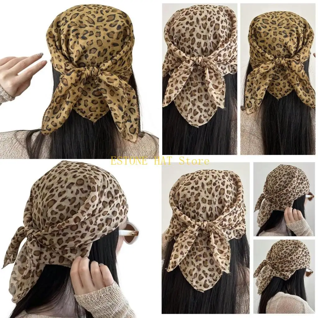 49MF Versatiles Leopard Pattern Headwrap Soft Polyester Leopard Print Head Scarf Suitable for Various Occasion
49MF Versatiles Leopard Pattern Headwrap Soft Polyester Leopard Print Head Scarf Suitable for Various Occasion