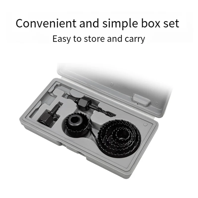 11Pcs Woodworking Hole Opener Set Wood Gypsum PVC Plastic Circular Drilling Bit LDE Downlight Drilling Tools Daquan Easy To Use
11Pcs Woodworking Hole Opener Set Wood Gypsum PVC Plastic Circular Drilling Bit LDE Downlight Drilling Tools Daquan Easy To Use