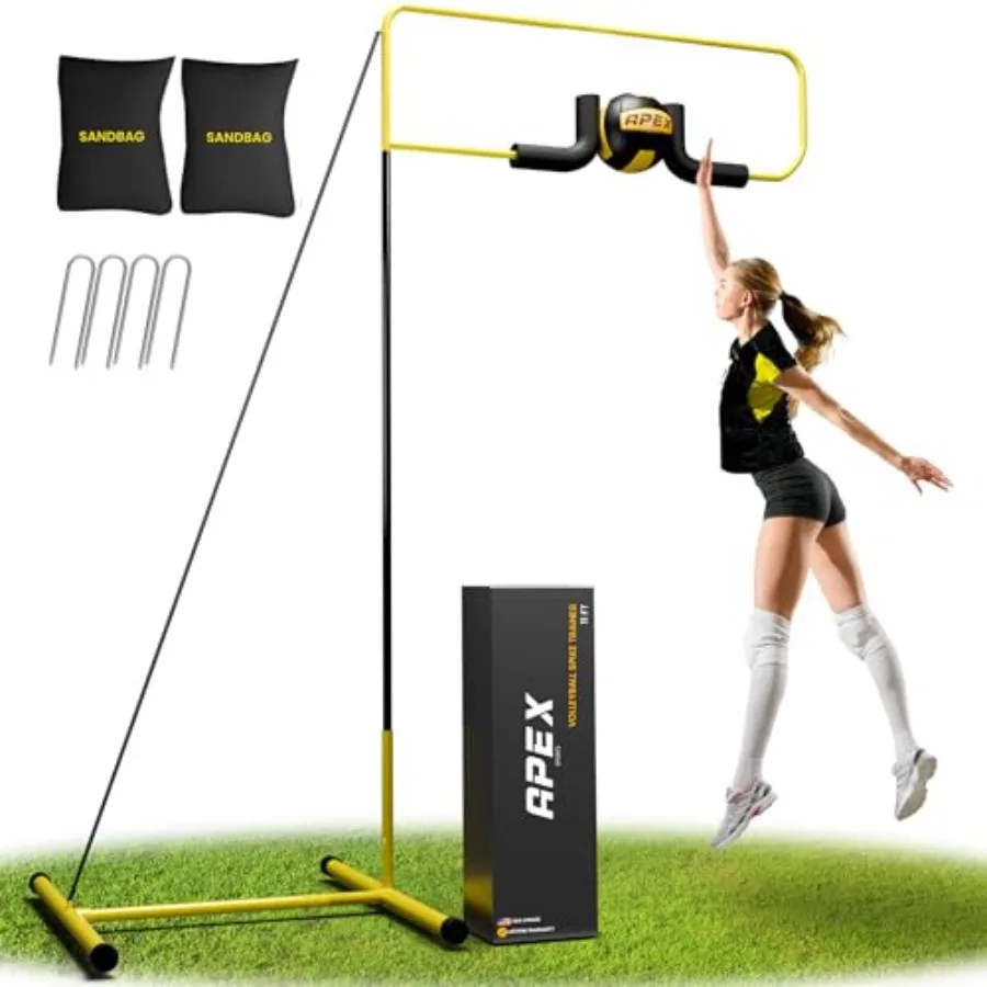 Volleyball Spike Trainer Adjustable Solo Practice Station for Hitting and Spiking Durable 25lb Base, Easy Ball Reload Indoor/Ou
Volleyball Spike Trainer Adjustable Solo Practice Station for Hitting and Spiking Durable 25lb Base, Easy Ball Reload Indoor/Ou