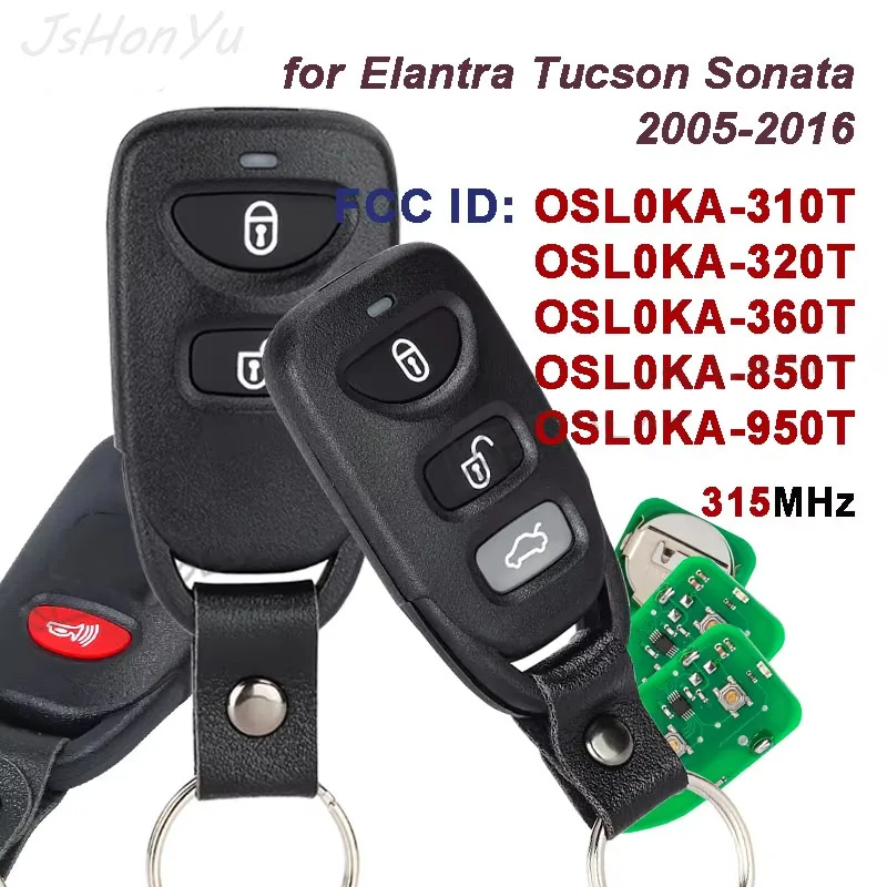 JsHonYu 313/315MHz Remote Key for Hyundai Elantra Tucson Sonata 2005-2016 OSL0KA-310 360T 850T 950T TOSL0KA-320T Keyless Fob
JsHonYu 313/315MHz Remote Key for Hyundai Elantra Tucson Sonata 2005-2016 OSL0KA-310 360T 850T 950T TOSL0KA-320T Keyless Fob