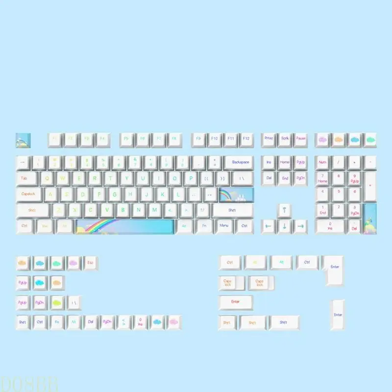 D08B Rainbow Keycaps PBT Dye Sub for MX Switches Cherry Profile Mechanical Keyboard
D08B Rainbow Keycaps PBT Dye Sub for MX Switches Cherry Profile Mechanical Keyboard