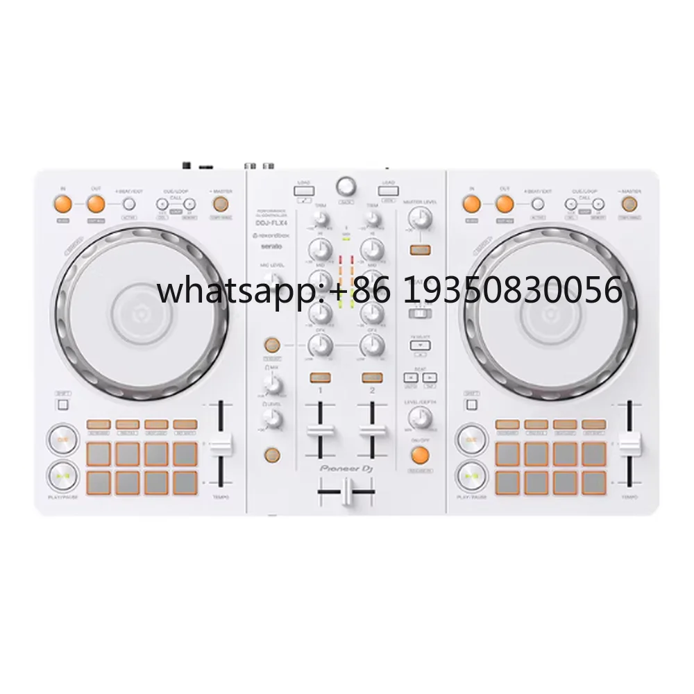 Pioneer DJ DDJ-FLX4-W White 2-Ch DJ Controller | Official | All-Platform: Rekordbox, Serato Lite, Djay, Traktor | USB Portable,
Pioneer DJ DDJ-FLX4-W White 2-Ch DJ Controller | Official | All-Platform: Rekordbox, Serato Lite, Djay, Traktor | USB Portable,