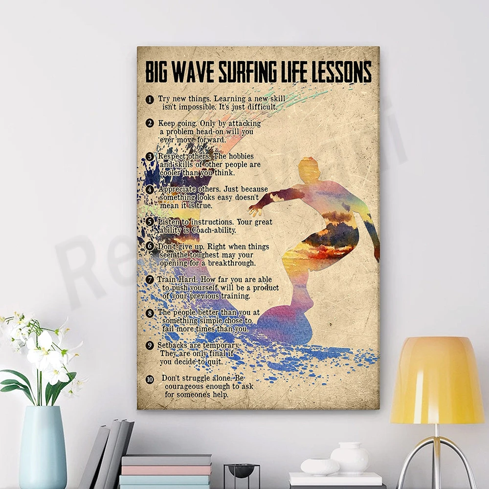 Surfing Poster and Canvas, Surfing Life Lesson Wall Art, Son, Boy, Surf Lover Gift, Home Decor
Surfing Poster and Canvas, Surfing Life Lesson Wall Art, Son, Boy, Surf Lover Gift, Home Decor