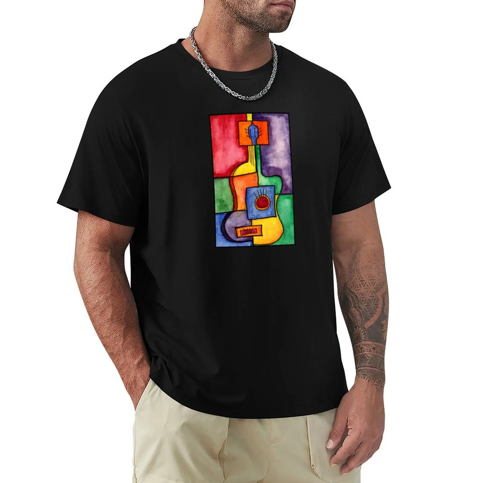 Classical Guitar T-Shirt Big Size Short Sleeve Tee for Men
Classical Guitar T-Shirt Big Size Short Sleeve Tee for Men