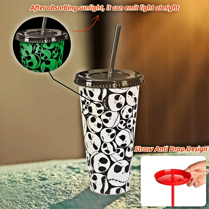 Water Cup with Straw 25OZ Color Changing Cup Plastic Cups Coffee Milk Drinkware for Halloween Party Festival Decoration Creative
Water Cup with Straw 25OZ Color Changing Cup Plastic Cups Coffee Milk Drinkware for Halloween Party Festival Decoration Creative