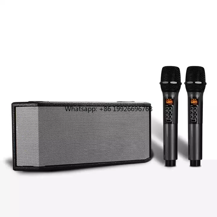 Portable Active Karaoke Speaker with DSP Function UHF Wireless Microphone BT Connecting Phone Metal Construction 
Portable Active Karaoke Speaker with DSP Function UHF Wireless Microphone BT Connecting Phone Metal Construction