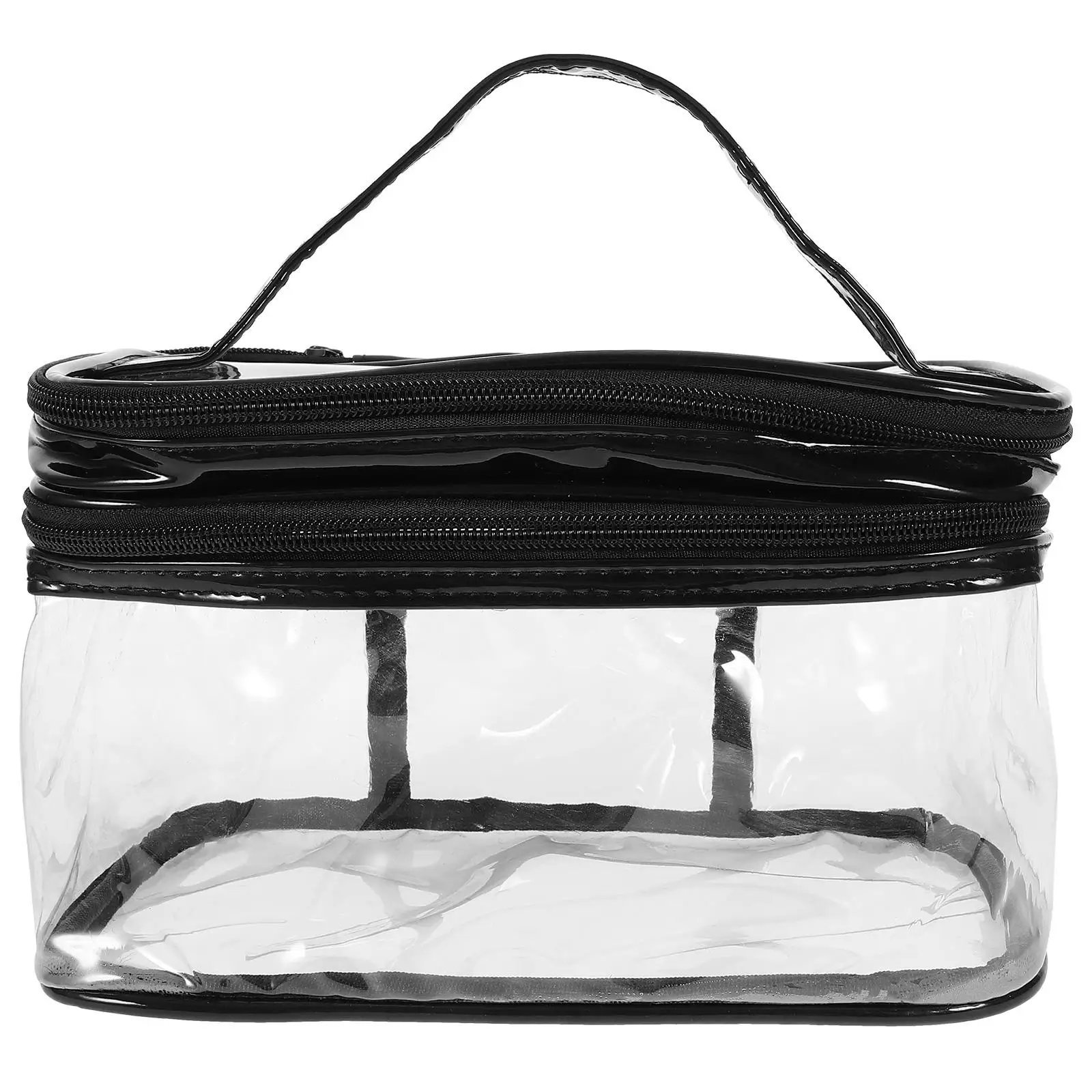 Clear Large Capacity Travel Toiletries Bag Portable PVC Makeup Storage Bags for Women Black Cosmetics Holder
Clear Large Capacity Travel Toiletries Bag Portable PVC Makeup Storage Bags for Women Black Cosmetics Holder