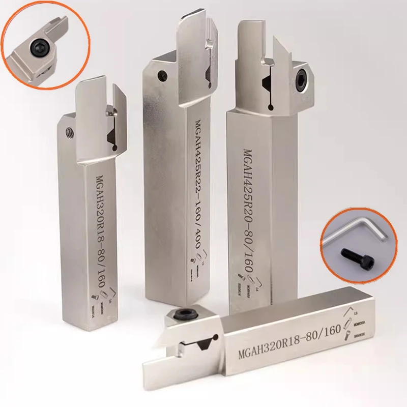 MGAH216 MGAH220 MGAH320 MGAH420 MGAH325 MGAH425 Premium nickel plating Spring Steel Grooving Cutting Holder For MGMN inserts
MGAH216 MGAH220 MGAH320 MGAH420 MGAH325 MGAH425 Premium nickel plating Spring Steel Grooving Cutting Holder For MGMN inserts