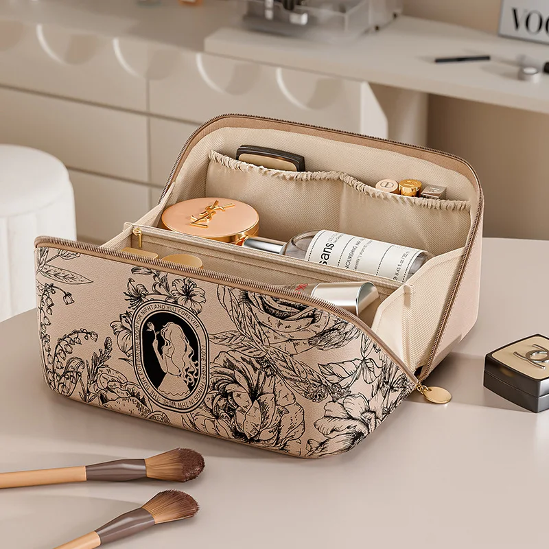 Makeup Bag for Men and Women 2024 New High-end Large Capacity Handheld Cosmetics Storage Bag, Portable Travel and Toiletries Bag
Makeup Bag for Men and Women 2024 New High-end Large Capacity Handheld Cosmetics Storage Bag, Portable Travel and Toiletries Bag