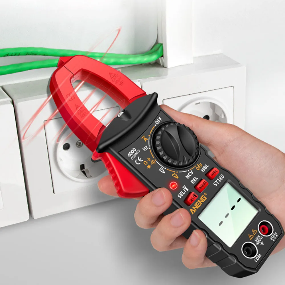 Car Amp Hz Capacitance NCV Ohm Test DC/AC Current Measurement Digital Clamp Meter Multimeter Ammeter Voltage Tester 4000 Counts
Car Amp Hz Capacitance NCV Ohm Test DC/AC Current Measurement Digital Clamp Meter Multimeter Ammeter Voltage Tester 4000 Counts