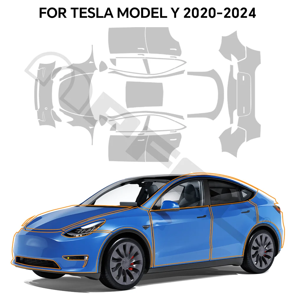 Pre-cut PPF Matte Clear TPU Paint Protection Film For Tesla Tesla Model Y 2020-2024 Car Body Anti-Scratch Cover 9Mil Clear Bra
Pre-cut PPF Matte Clear TPU Paint Protection Film For Tesla Tesla Model Y 2020-2024 Car Body Anti-Scratch Cover 9Mil Clear Bra