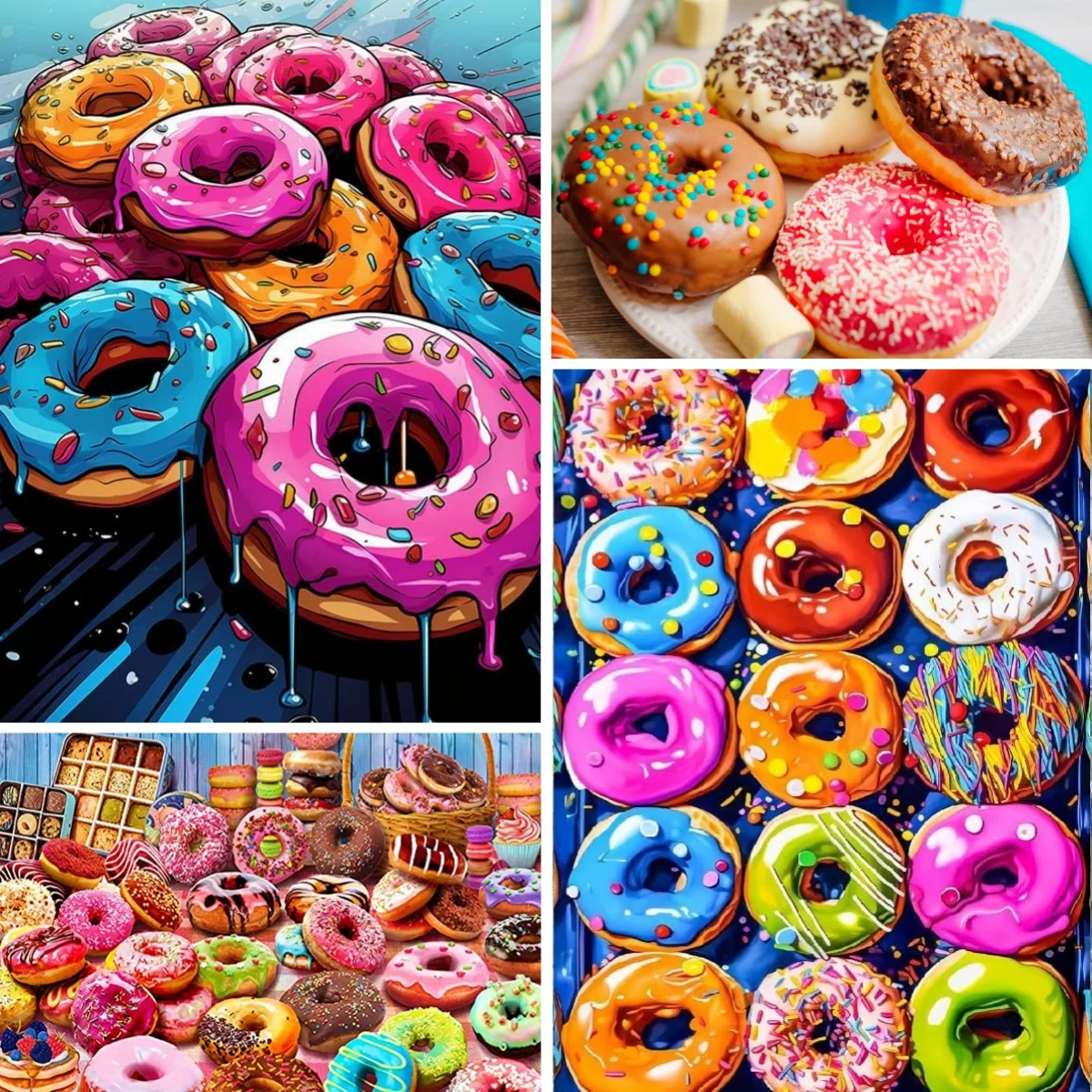 New DIY Diamond Painting Embroidery Donut Bakery Dessert Still Life Kitchen Artwork Full Square Rhinestone Cross Stitch Decor
New DIY Diamond Painting Embroidery Donut Bakery Dessert Still Life Kitchen Artwork Full Square Rhinestone Cross Stitch Decor