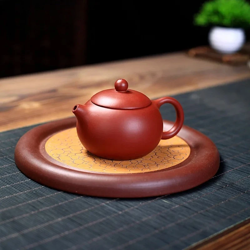 150ml Handmade Yixing Purple Clay Teapots Handmade Xishi Pot Raw Ore Dahongpao Mud Tea Making Kettle Zisha Tea Set Tableware
150ml Handmade Yixing Purple Clay Teapots Handmade Xishi Pot Raw Ore Dahongpao Mud Tea Making Kettle Zisha Tea Set Tableware