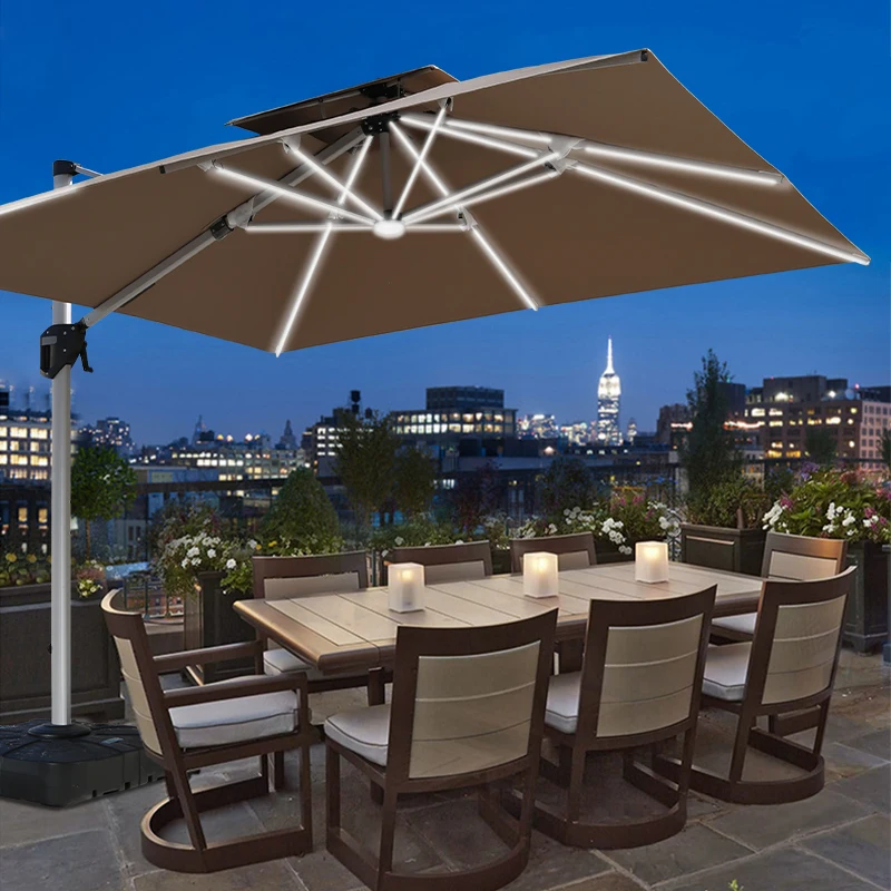 Wholesale Cantilever Umbrella Solar Umbrella & Base Led Parasols Patio Outdoor Garden Outdoor Furniture Umbrellas
Wholesale Cantilever Umbrella Solar Umbrella & Base Led Parasols Patio Outdoor Garden Outdoor Furniture Umbrellas