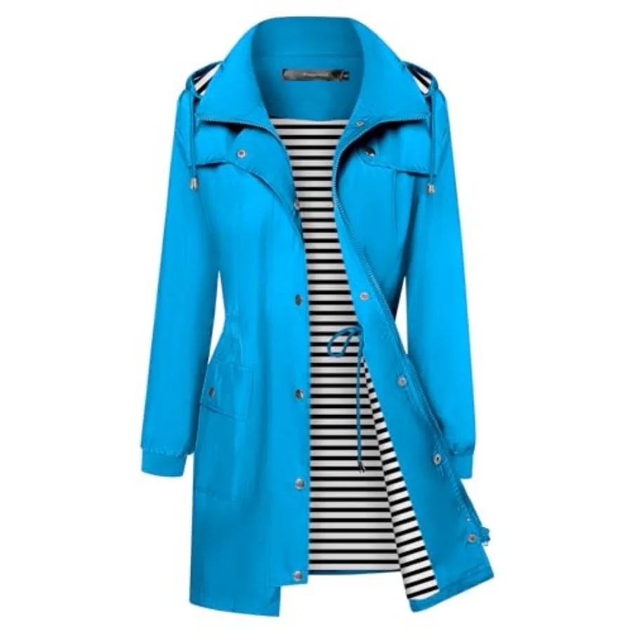 Bloggerlove Rain Jacket Women Lightweight Raincoat Waterproof Windbreaker Striped Climbing Outdoor Hooded Trench Coats S-XXL
Bloggerlove Rain Jacket Women Lightweight Raincoat Waterproof Windbreaker Striped Climbing Outdoor Hooded Trench Coats S-XXL