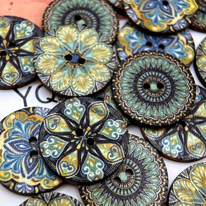10 pieces of classical European style retro patterned wooden buttons, DIY handcrafted materials, retro artistic decorative butto
10 pieces of classical European style retro patterned wooden buttons, DIY handcrafted materials, retro artistic decorative butto