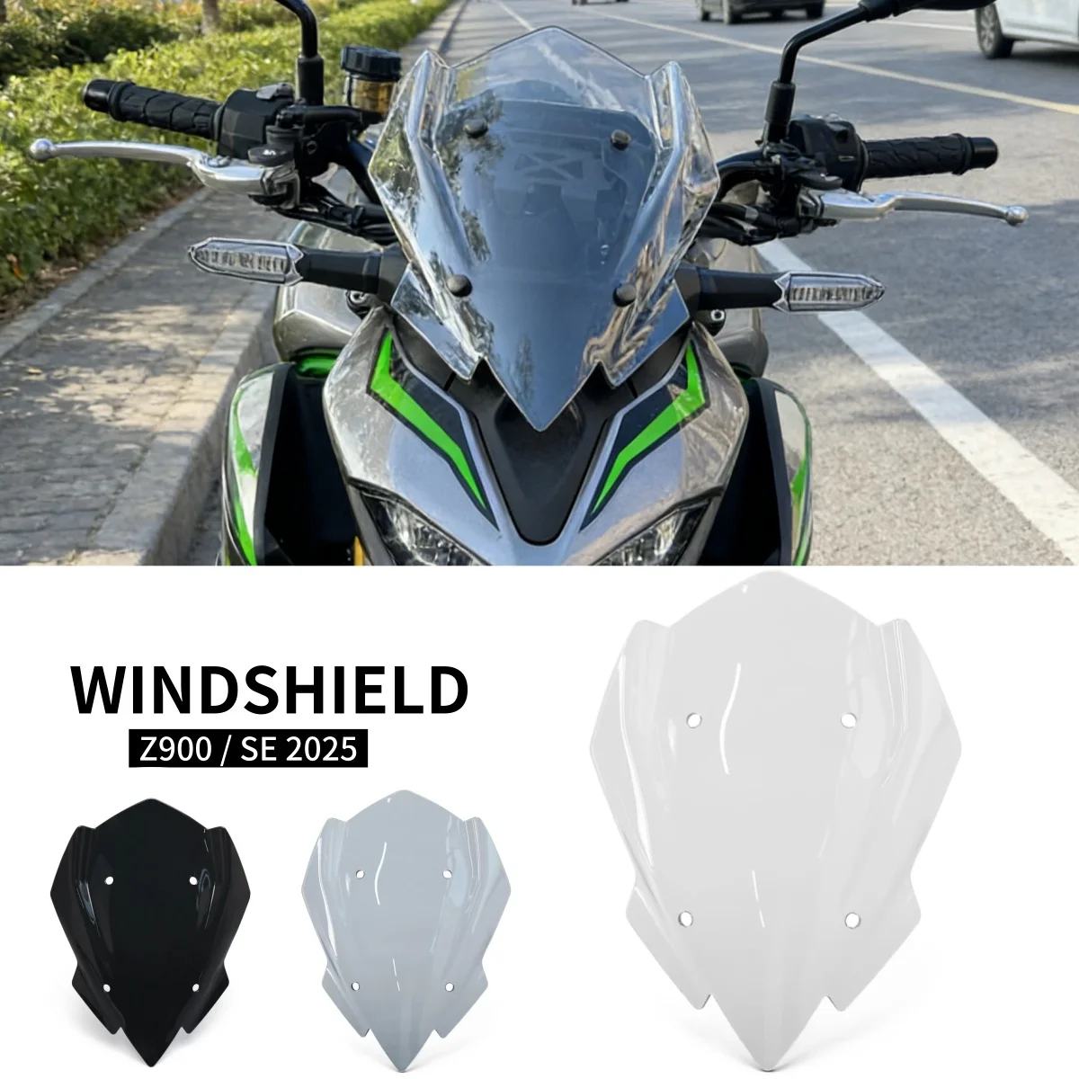 Motorcycle Sport Windshield Visor Fairing For Kawasaki Z900 Z900SE 2025 Z 900 SE Wind Deflector Spoiler Windscreen Accessories
Motorcycle Sport Windshield Visor Fairing For Kawasaki Z900 Z900SE 2025 Z 900 SE Wind Deflector Spoiler Windscreen Accessories