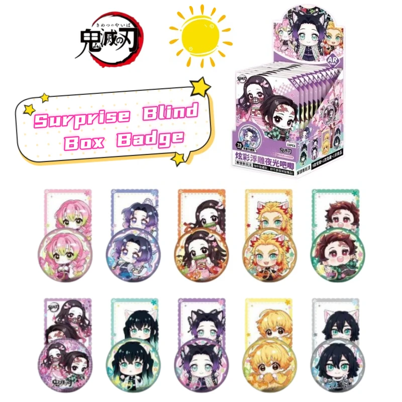 Demon Slayer Kamado Tanjirou Tsuyuri Kanao Kamado Nezuko Badge Surprise Blind Box Creative Personality Student Backpack Medal
Demon Slayer Kamado Tanjirou Tsuyuri Kanao Kamado Nezuko Badge Surprise Blind Box Creative Personality Student Backpack Medal