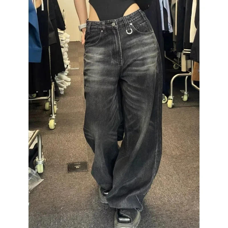 Y2k Female Hip Hop Jeans Vintage Black Wide Leg Women Oversized High Street Korean Fashion Baggy Denim Trousers
Y2k Female Hip Hop Jeans Vintage Black Wide Leg Women Oversized High Street Korean Fashion Baggy Denim Trousers