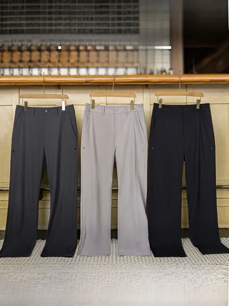 Maden Casual Thin Men's West Pants Folded Straight Leg Mid-Waist Zipper Fly Daily Wear Nylon Polyester Blend Autumn Season
Maden Casual Thin Men's West Pants Folded Straight Leg Mid-Waist Zipper Fly Daily Wear Nylon Polyester Blend Autumn Season