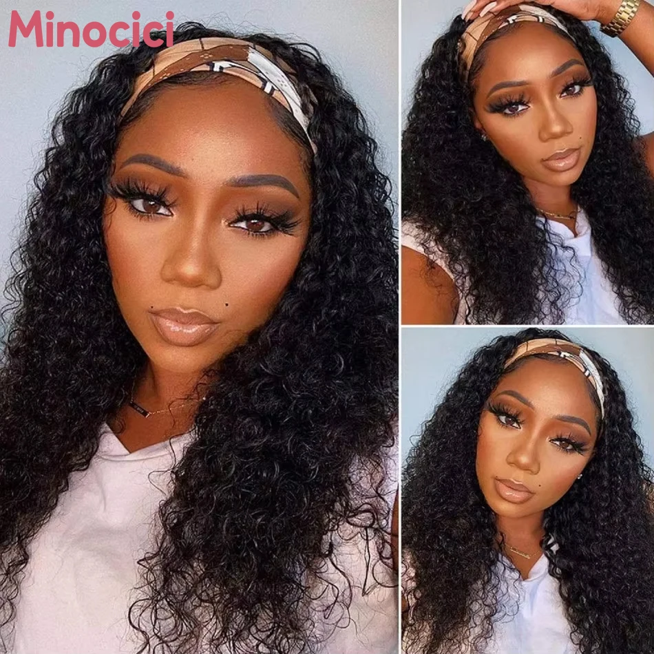 Headband Wig Kinky Curly Human Hair Wigs For Black Women 250Density Full Machine Made Wig Glueless Deep Wave Brazilian Remy Hair
Headband Wig Kinky Curly Human Hair Wigs For Black Women 250Density Full Machine Made Wig Glueless Deep Wave Brazilian Remy Hair