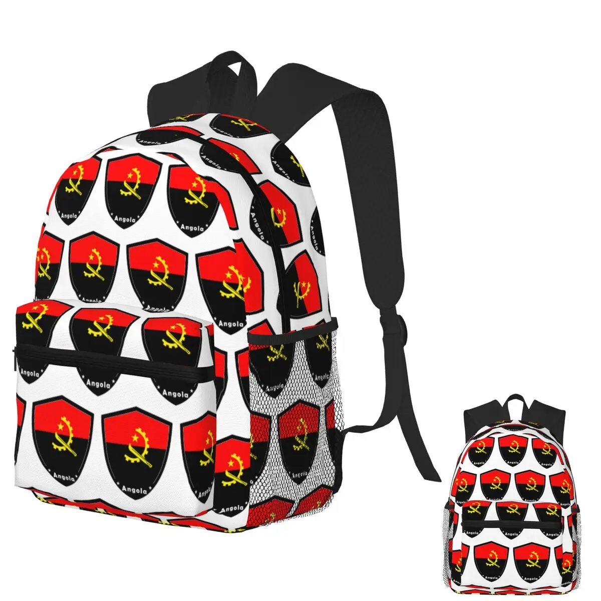 Angola Flag Angolan Badge Student Backpack School Bag Hiking Travel Daypack for Boys Girls Fashion Bookbag Shoulder Bags
Angola Flag Angolan Badge Student Backpack School Bag Hiking Travel Daypack for Boys Girls Fashion Bookbag Shoulder Bags
