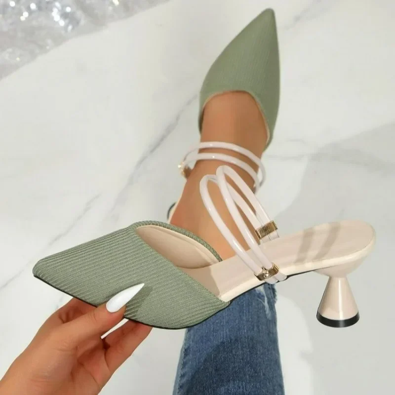 Elegant Dress Slippers Women 2025 Plus Size Women's Shoes Closed Toe Women's Slippers Pointed Toe High Heels Modern Sandals
Elegant Dress Slippers Women 2025 Plus Size Women's Shoes Closed Toe Women's Slippers Pointed Toe High Heels Modern Sandals