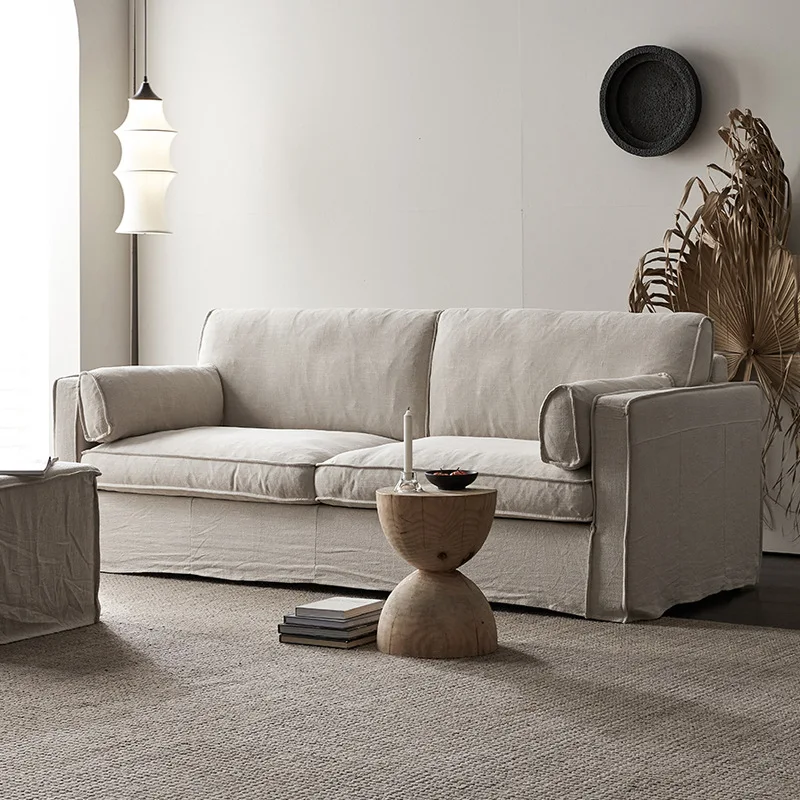 Простой льняной диван, съемный и моющийся, ваби-песочный ветер, одинарный и двухместный, тканевый диван для трех человек, диван для гостиной, отдыха
Простой льняной диван, съемный и моющийся, ваби-песочный ветер, одинарный и двухместный, тканевый диван для трех человек, диван для гостиной, отдыха