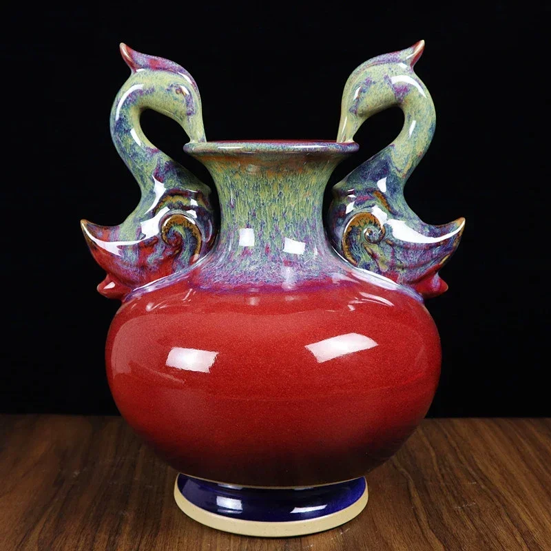 Ваза Lucky Mandarin Duck для украшения цветов, красная китайская ваза Flambe, букет амфоры, декоративные вазы для роскошной комнаты
Ваза Lucky Mandarin Duck для украшения цветов, красная китайская ваза Flambe, букет амфоры, декоративные вазы для роскошной комнаты