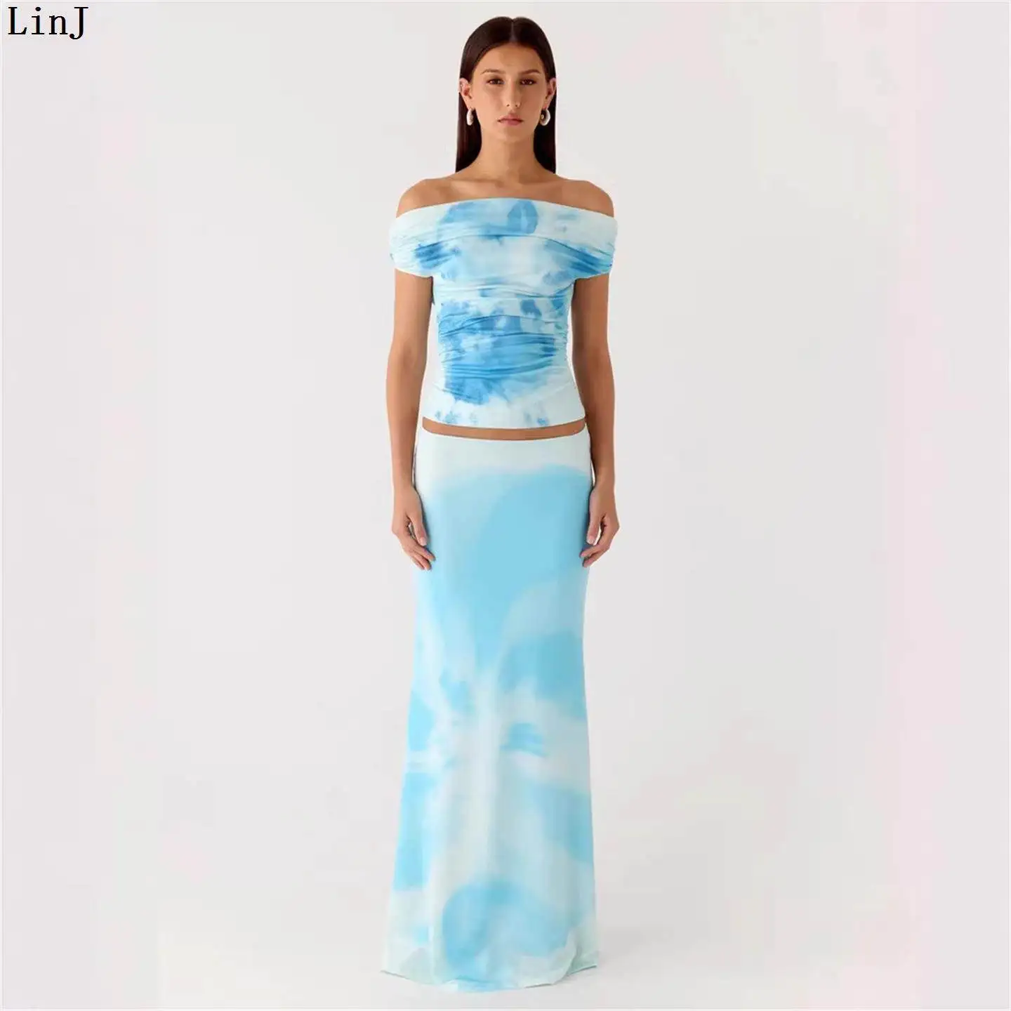 Sexy Slimming One-Shoulder Fish-Tail Dress Set Hot Girl Sensual Long Gown European Style Summer Casual Wear for Adults
Sexy Slimming One-Shoulder Fish-Tail Dress Set Hot Girl Sensual Long Gown European Style Summer Casual Wear for Adults