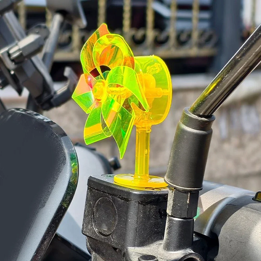 Руль автомобиля, мотоцикла, энергия ветра, красочные огни, украшения для ветряной мельницы, самоклеящиеся украшения для велосипедного шлема