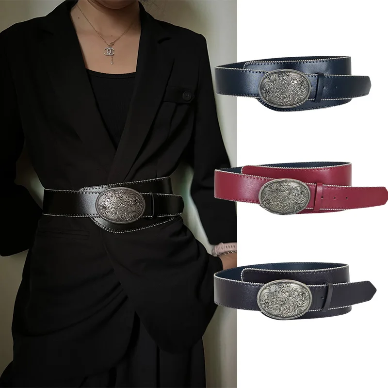 Western Cowgirl Corset belt for Women Punk Gothic decorative Y2K Leather Waistband Female Girdles retro wide Jeans belt
Western Cowgirl Corset belt for Women Punk Gothic decorative Y2K Leather Waistband Female Girdles retro wide Jeans belt