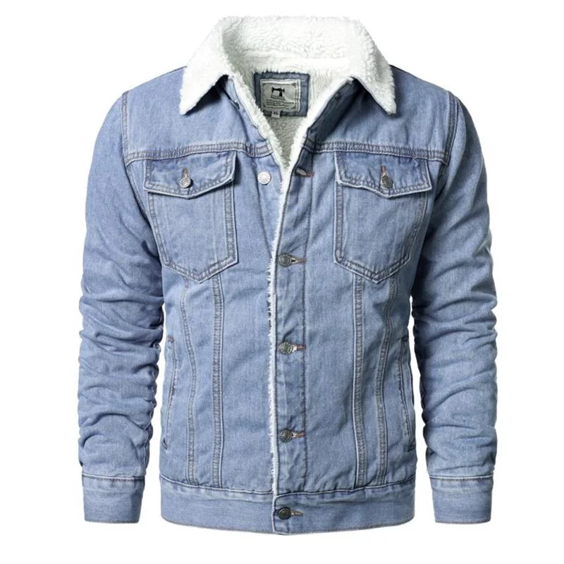 Men Winter Denim Jackets Blue Jeans Coats High Quality Male Outerwear Wool Liner Thicker Warm Coats Casual Denim Jackets M-6XL
Men Winter Denim Jackets Blue Jeans Coats High Quality Male Outerwear Wool Liner Thicker Warm Coats Casual Denim Jackets M-6XL