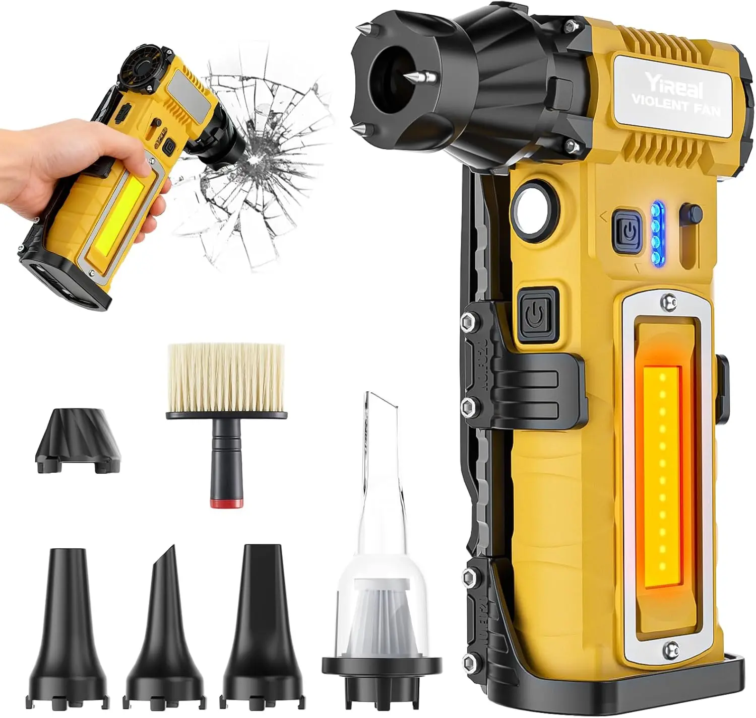 180,000RPM Cordless Air Duster with 8000mAh Battery, LED Light, and 7-in-1 Functions for PC, Car, Electronics Cleaning
180,000RPM Cordless Air Duster with 8000mAh Battery, LED Light, and 7-in-1 Functions for PC, Car, Electronics Cleaning