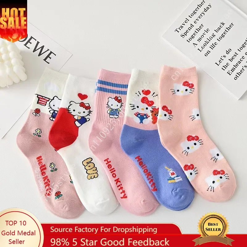 Sanrio Hello Kitty Kuromi My Melody Cinnamoroll Women Cartoon Socks Mid Calf Socks Cute Cotton Non Slip Cosplay
Sanrio Hello Kitty Kuromi My Melody Cinnamoroll Women Cartoon Socks Mid Calf Socks Cute Cotton Non Slip Cosplay