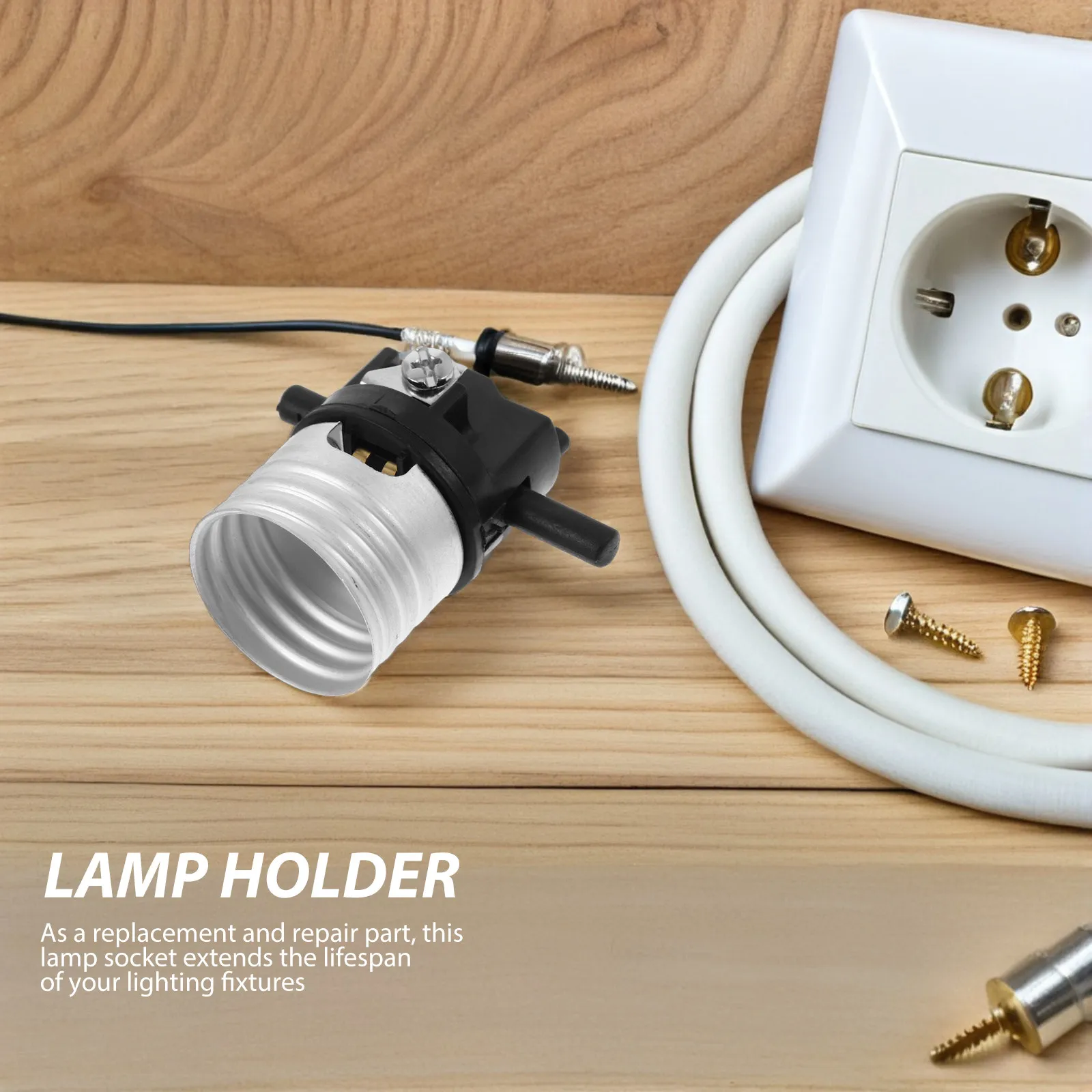 E26 Push Switch Light Socket Replacement Sturdy Lamp Holder Socket for Bulbs Easy Install Repair Part Ideal for Indoor Outdoor
E26 Push Switch Light Socket Replacement Sturdy Lamp Holder Socket for Bulbs Easy Install Repair Part Ideal for Indoor Outdoor