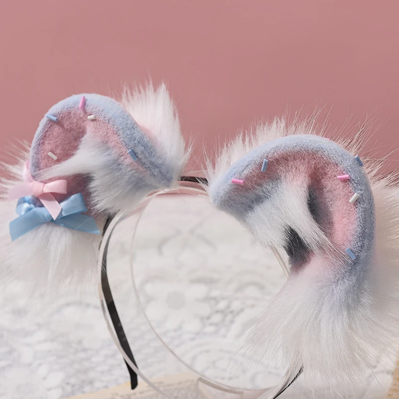 Original Beast Ear Handmade Headwear KC Bear Ear HairBand Lovely Pink Blue Ice Cream Halloween Cosplay Party Props Maid Headwear
Original Beast Ear Handmade Headwear KC Bear Ear HairBand Lovely Pink Blue Ice Cream Halloween Cosplay Party Props Maid Headwear