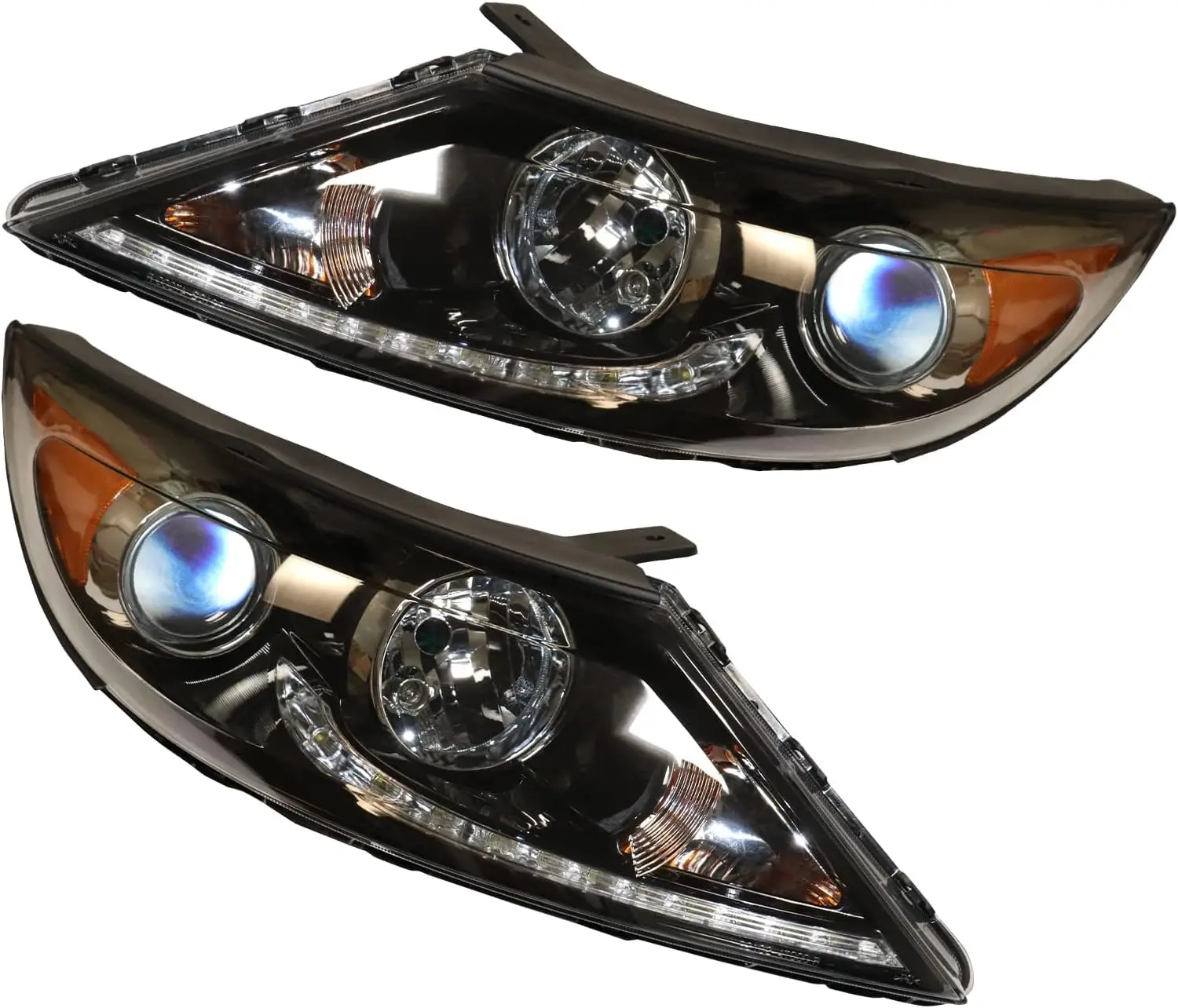 Halogen Headlights Assembly For 2013-2016 Kia Sportage Front Headlamp w/LED DRL Replacement Chrome Housing Clear Lens 921013W710
Halogen Headlights Assembly For 2013-2016 Kia Sportage Front Headlamp w/LED DRL Replacement Chrome Housing Clear Lens 921013W710