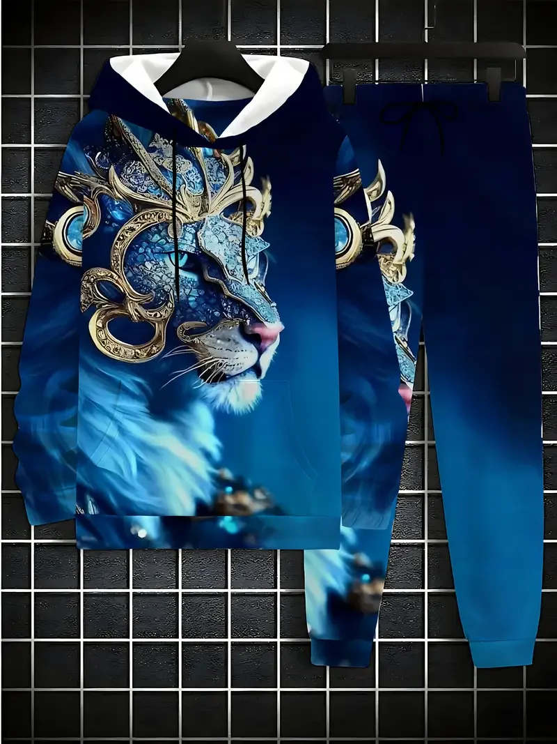 Осенне-зимний мужской комплект с капюшоном и принтом тигра, уличный спортивный комплект с капюшоном, быстросохнущий и дышащий комплект с капюшоном
Осенне-зимний мужской комплект с капюшоном и принтом тигра, уличный спортивный комплект с капюшоном, быстросохнущий и дышащий комплект с капюшоном