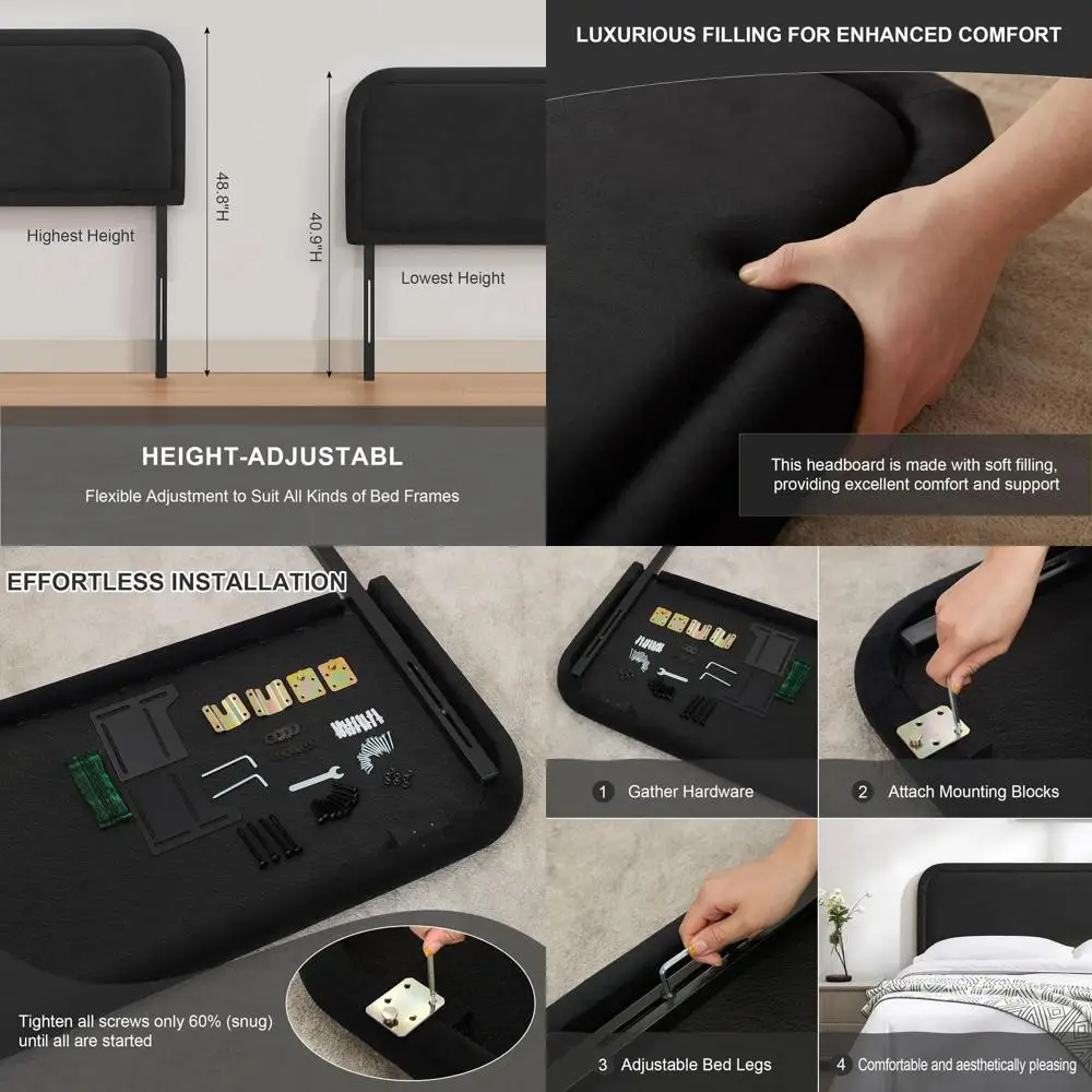 King Size Upholstered Bed Frame, California King Bed Base, Velvet Bed Boards, Adjustable Solid Wood Bed Stands with Metal Legs,
King Size Upholstered Bed Frame, California King Bed Base, Velvet Bed Boards, Adjustable Solid Wood Bed Stands with Metal Legs,