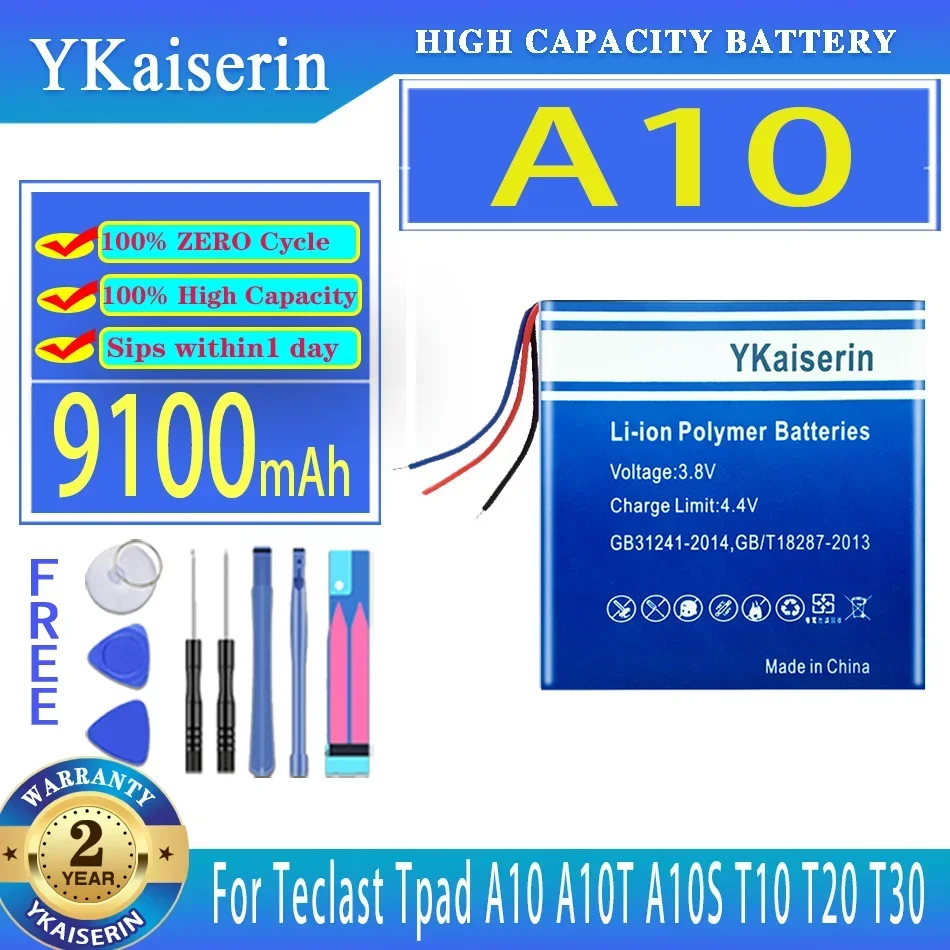 For Teclast Tpad A10 A10T A10S T10 T20 T30 T13 T15 M2 Tablet 9100mAh Laptop Battery Good Low-Temperature Performance
For Teclast Tpad A10 A10T A10S T10 T20 T30 T13 T15 M2 Tablet 9100mAh Laptop Battery Good Low-Temperature Performance